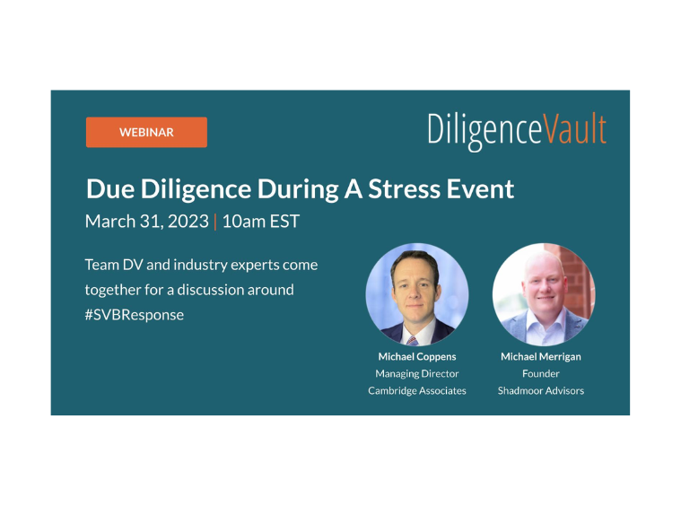 Webinar Takeaways: Due Diligence During A Stress Event
