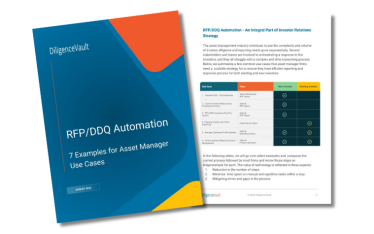 RFP & DDQ Automation Use Cases for Asset Management