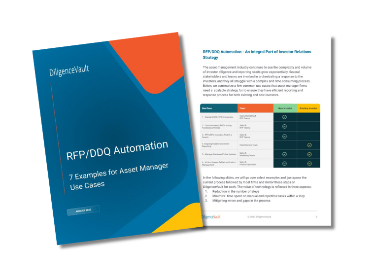 RFP & DDQ Automation Use Cases for Asset Management