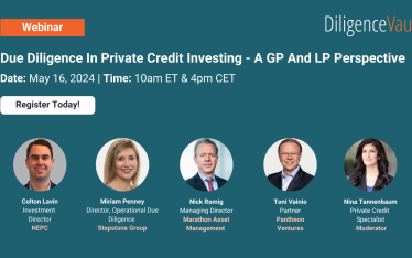 Webinar: Due Diligence In Private Credit Investing