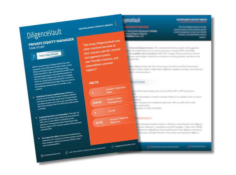 Centralizing Content Library For A $10 Bn+ Private Equity Manager