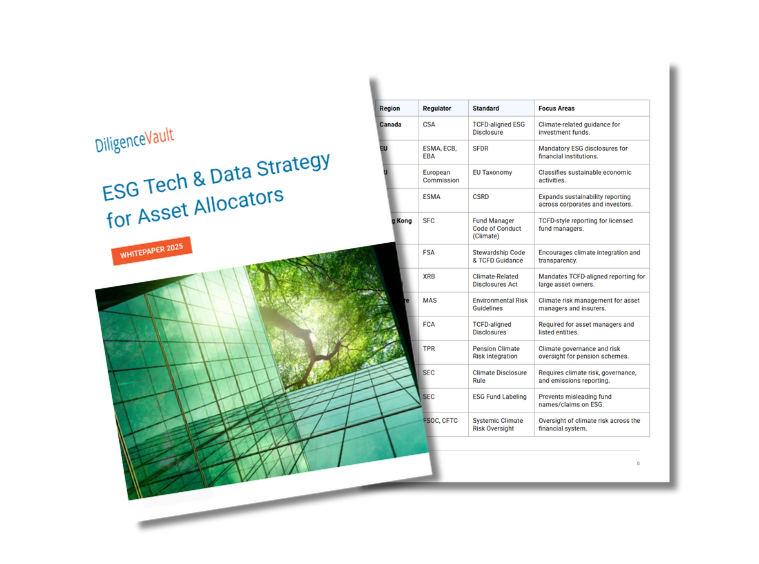 DiligenceVault Whitepaper - ESG Tech and Data Strategy for Asset Allocators