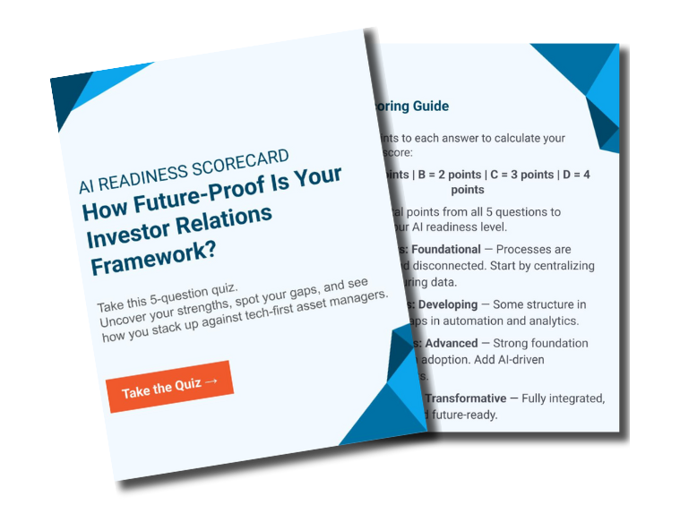 DiligenceVault AI Readiness Scorecard for Asset Managers